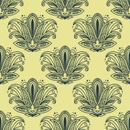 Vintage Paisley seamless floral pattern