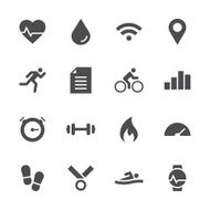 Fitness Tracker Icon - Gray Series N2