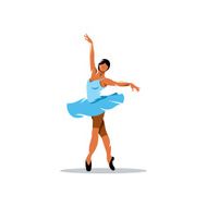 Ballerina vector sign