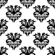 Floral damask style seamless pattern