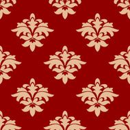 Maroon and beige seamless pattern