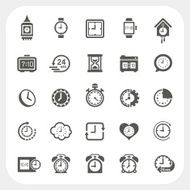 Clock Icons Set N3