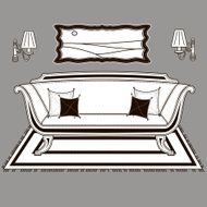 furniture icons in classic style N4
