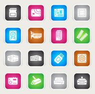 Multicolor Icons - Computer Components