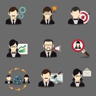 Business People Icons N16