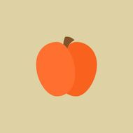 Apple Food Flat Icon N2