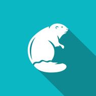 Beaver icon Vector Illustration