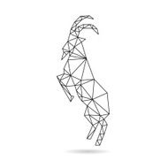 Goat abstract isolated on a white backgrounds vector illustration N13