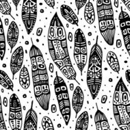 Vintage Feathers Seamless background N18