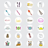 funny flavoring icon handwriting EPS10 N2