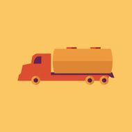 Truck Transportation Flat Icon N8