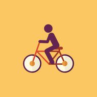 Bike Transportation Flat Icon N4