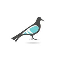 Stylized dove icon