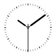 Clock image on white background