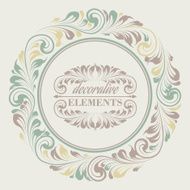 Floral frame with decorative elements N2