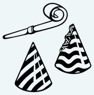 Party hat and noisemaker N2