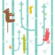 Bamboos and Animals