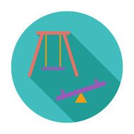 Swing Single flat icon N4
