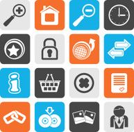 Silhouette Web Site and Internet icons N3