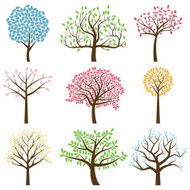 Vector Collection of Tree Silhouettes N2