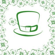 Clover leaves on paper