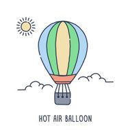 Hot Air Balloon Symbol