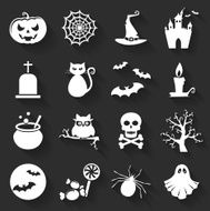 Halloween flat icons Vector set N2