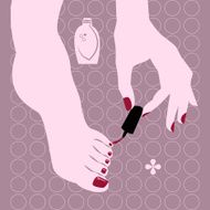 Woman making pedicure N2