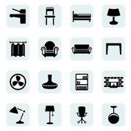Furniture Icons (vector)
