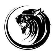 Lion circle tribal tattoo art