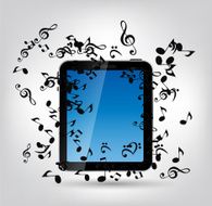 Mobile Music Phone Vector Illustration N3