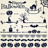 Halloween design elements Vector set