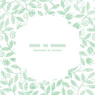 Leaves and swirls textile square frame seamless pattern background N2
