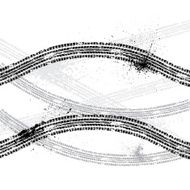 Ink blots tire track N4