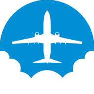 Airplane Clouds Icon