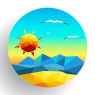 Sea sun summer beach