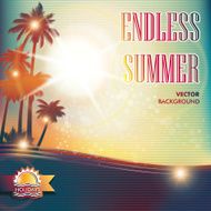 Summer blurred background with palm trees N22