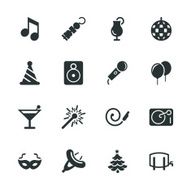 Party Silhouette Icons