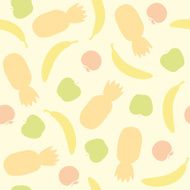 Fruits silhouettes pattern