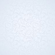 Blue floral seamless pattern Vector illustration