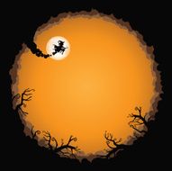 Witch Smoke Circular background