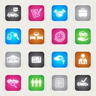 Multicolor Icons - Car Rental