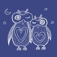Two cute decorative owls N11