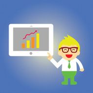 businessman and technology cartoon N2