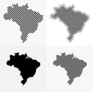 Brazil map set