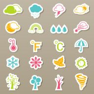 Season icons set