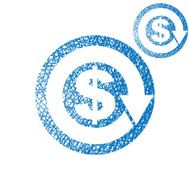 Money circulation exchange economy concept vector
