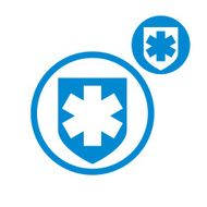Medical insurance vector simple single color icon isolated N5