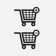 Shopping Hand Cart Icons N2