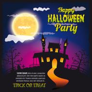 Halloween house party trick or treat full moon night
